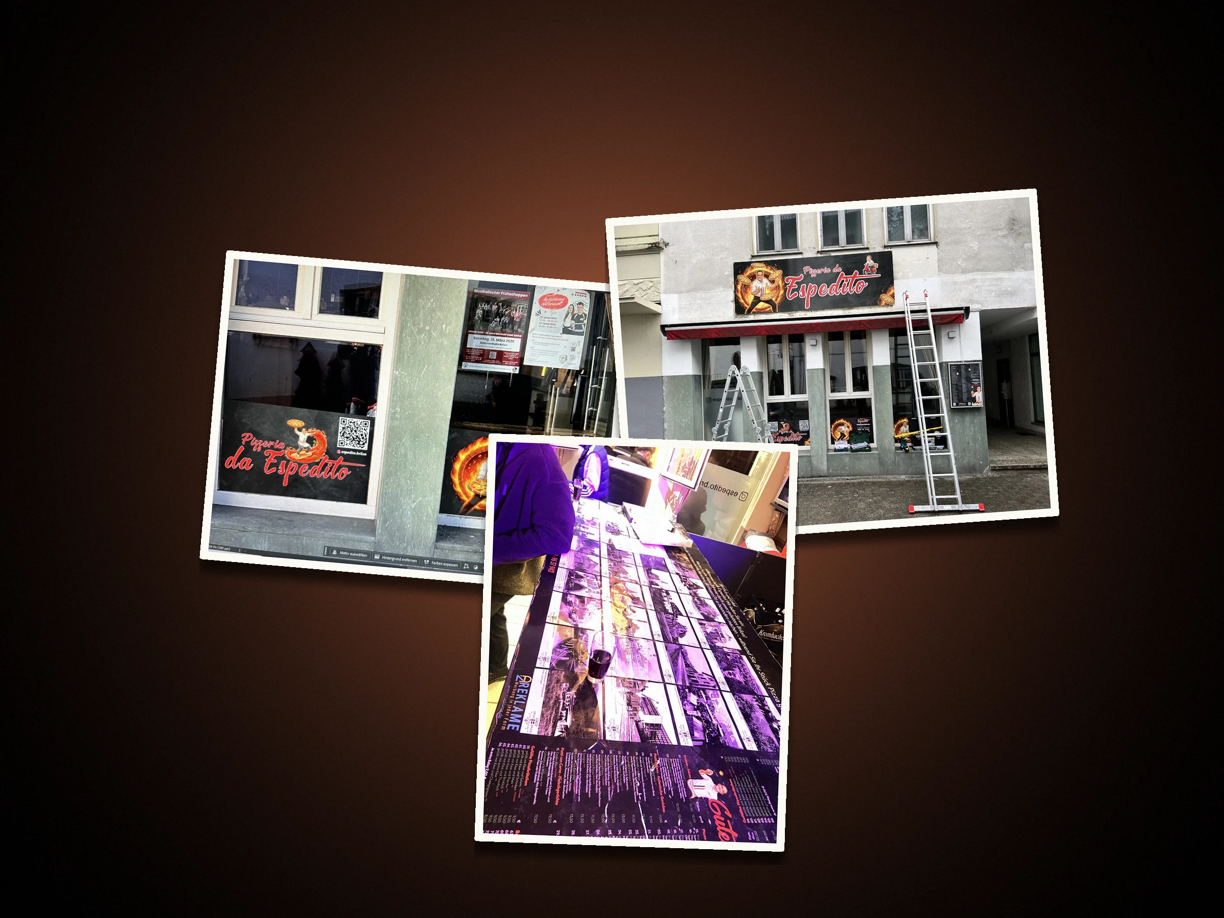 da Espedito – Schild und Pizzeria